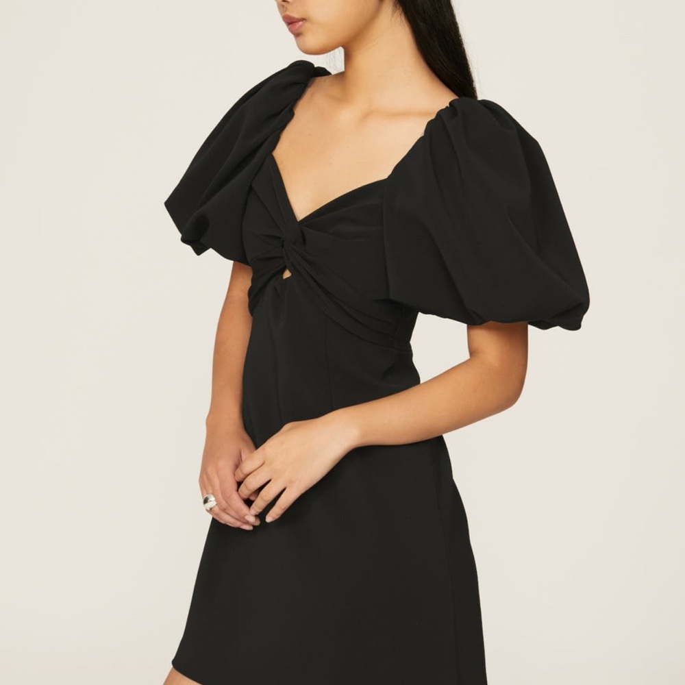 Twist Knot Front Mini Dress